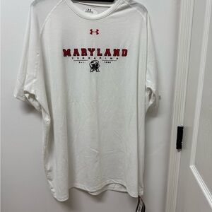 Under Armour White Maryland Terrapins Men's Shirt